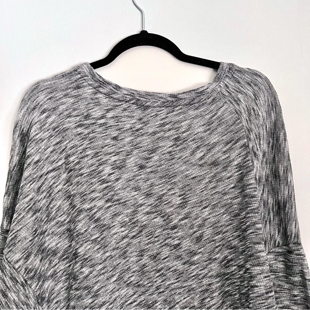 Anthropologie Damiana Slouchy Black and Grey Pullover Sweater Size XS Minimal - Picture 7 of 9